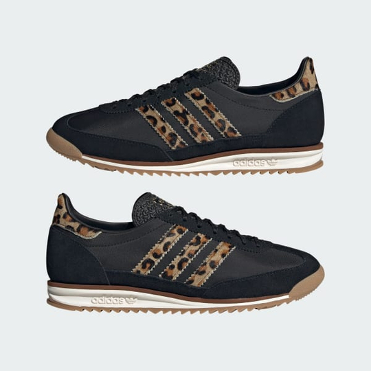 ADIDAS Кроссовки SL 72 OG с леопардовым принтом, черный