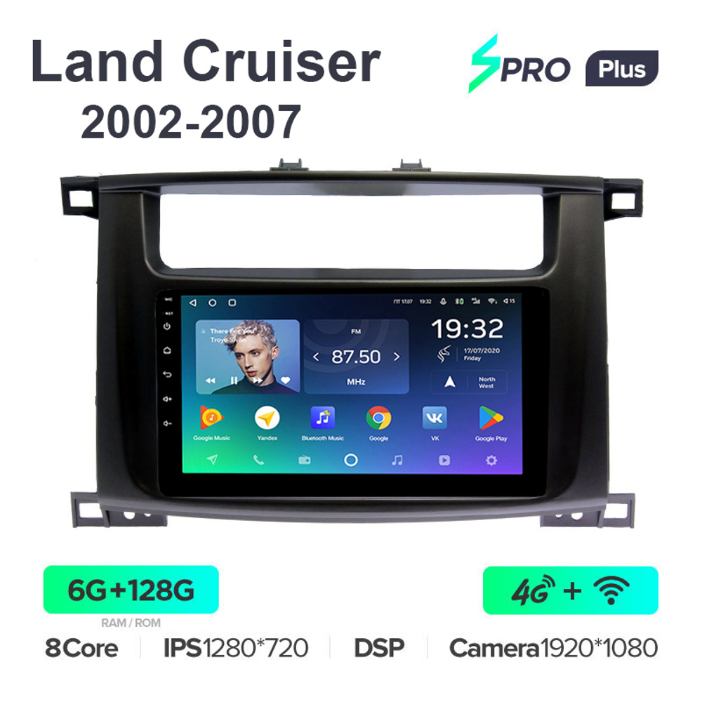 Teyes SPRO Plus 9"для Toyota Land Cruiser 2002-2007
