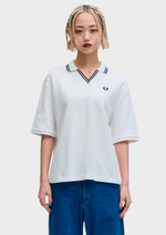 Поло FRED PERRY Open Collar Tipped Polo Shirt