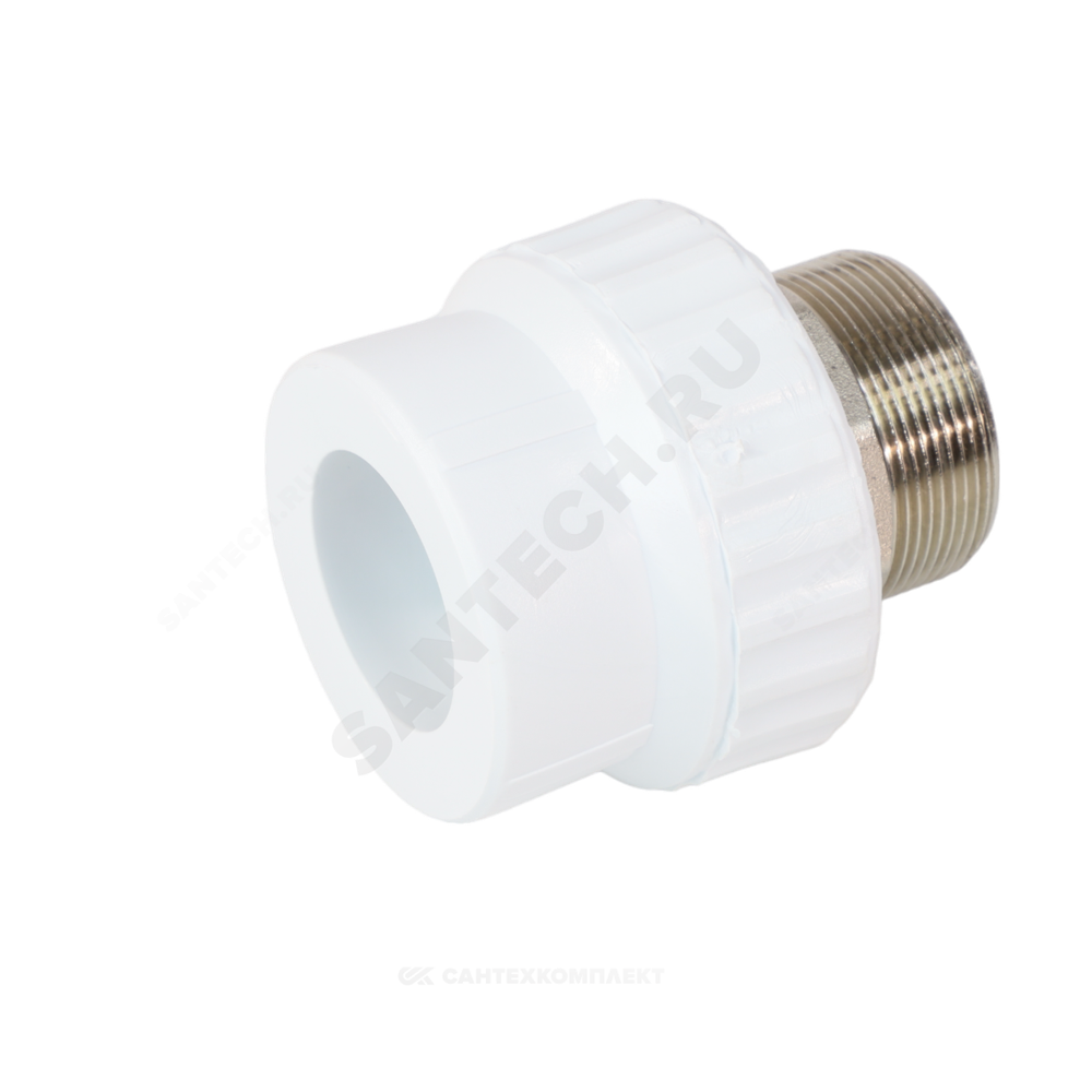 Муфта PP-R комбинированная белая Дн 32х1 1/4" НР под ключ VALFEX 10135132