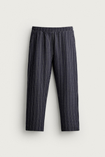 КОНТРАСТНЫЕ БРЮКИ SEERSUCKER RELAXED FIT — ZARA
