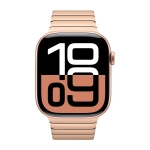 Умные часы Apple Watch Series 10 GPS, 46mm, Rose Gold Aluminium Case with Link Bracelet, Gold