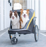 Коляска для собак/животных The Hercules Heavy-Duty Pro Pet Stroller-Bike Trailer, 3-Wheel Foldable Jogging, Hiking, All-Terrain Extra-Large Dog Stroller