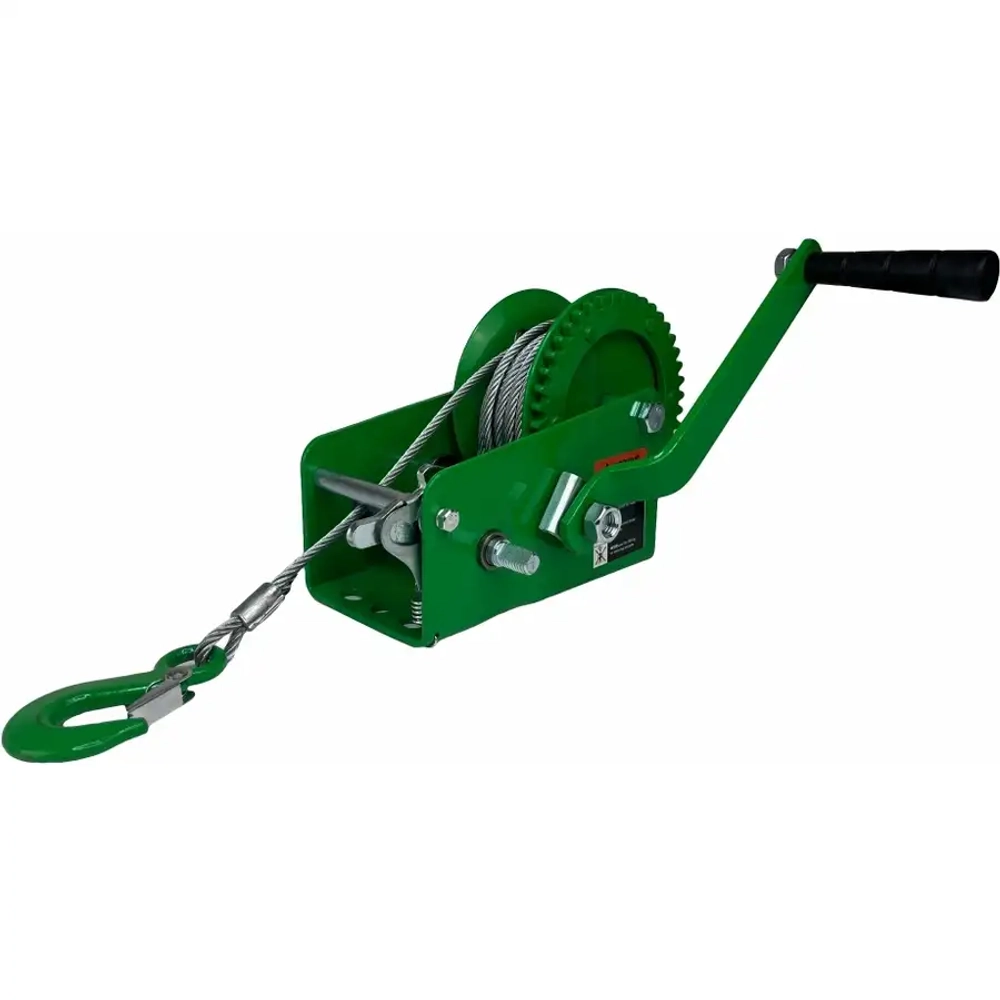 Лебедка ручная барабанная HW 1100, 1100 кг, канат 10 м HITCH SZ073149