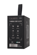 Черная перезаряжаемая вибропуля RealStick CALIBER - 7 см. (Цвет: черный)