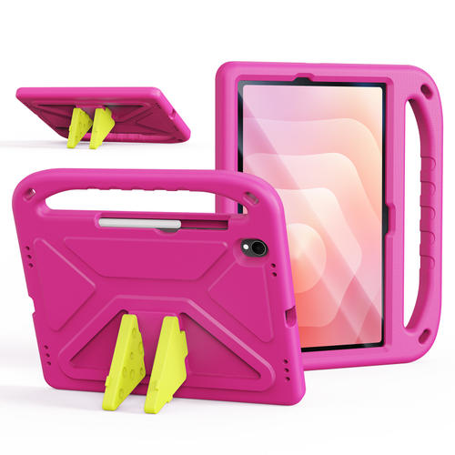 Детский чехол розового цвета на планшет Samsung Galaxy Tab S11, серия Puff Series от Dux Ducis