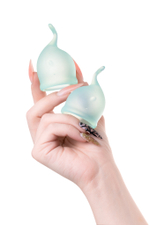 Набор менструальных чаш Satisfyer Feel secure Menstrual Cup темно-зеленый 2 шт