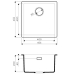 Кухонная мойка Omoikiri Yamakawa 45-U/I-WH