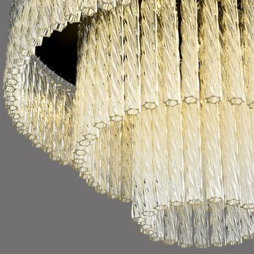 Люстра потолочная 11*G9 6576/11CS чёрный/прозрачный Spirals Lumion