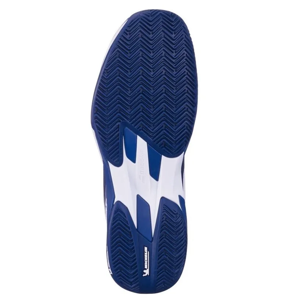 Мужские кроссовки теннисные Babolat Jet Mach 4 Clay - dark blue/white