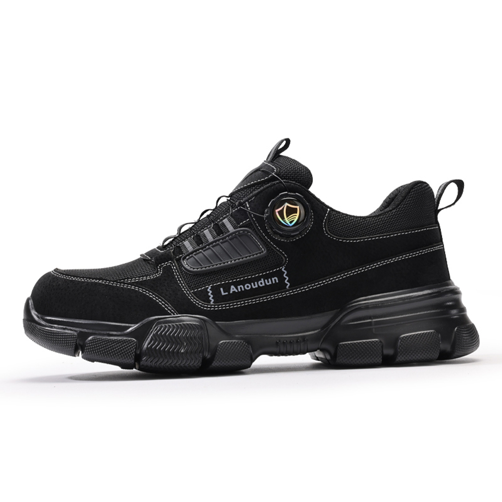 LANOUDUN Cushioning Abrasion Resistant Lightweight Low top Outdoor Shoes Men"s Black