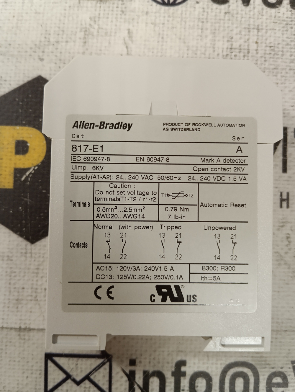 Allen-Bradley 817-E1 новое