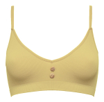 Эко-бюстгальтер в мелкий рубчик Eco-wear (Размер: S-M) (Цвет: желтый)