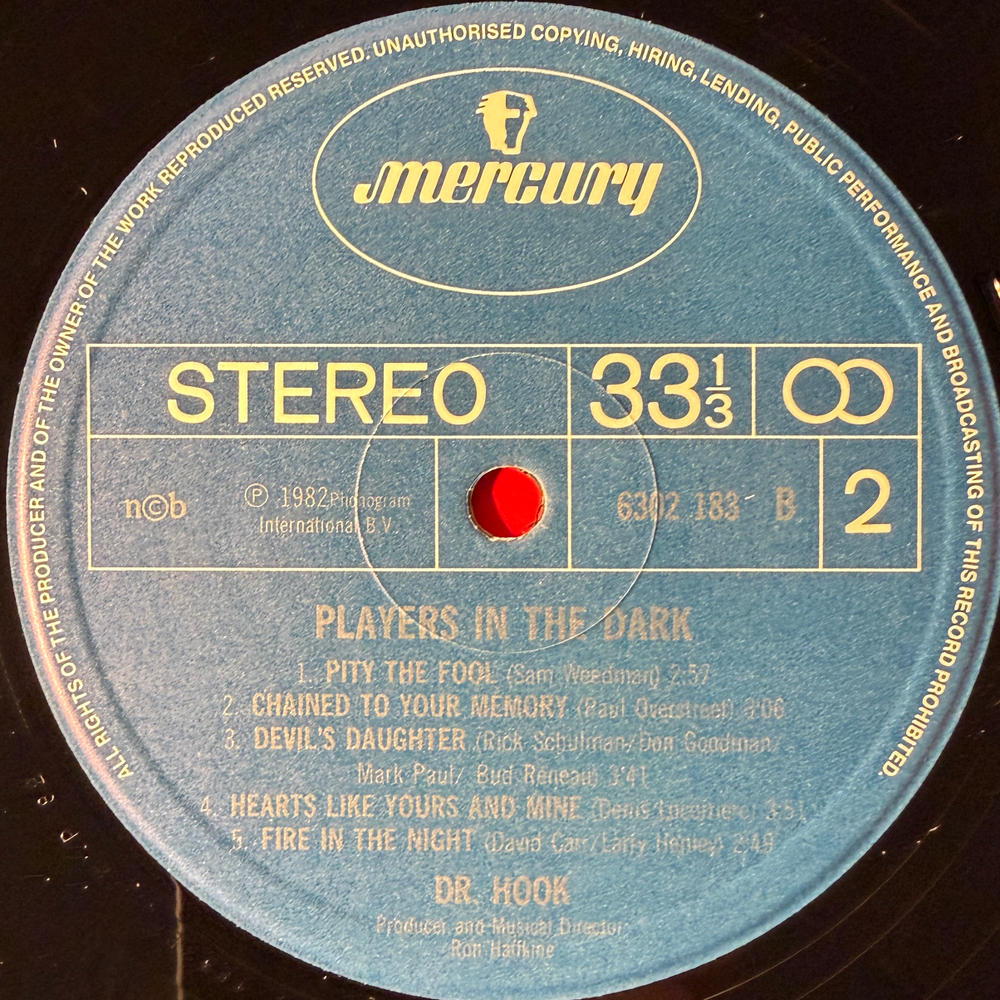 Dr. Hook ‎– Players In The Dark (Скандинавия 1982г.)