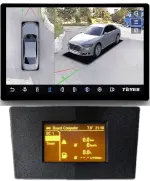 Магнитола для Opel Astra H (перенос БК вниз, черная) - Teyes CC3-2K-360 монитор 13" 2K QLED на Android 10, Быстрая, CarPlay, 4G SIM-слот, 4 камеры в комплекте