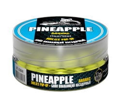 Бойлы насадочные плавающие Sonik Baits PINEAPPLE Fluo Pop-ups 11мм 50мл (Ананас)
