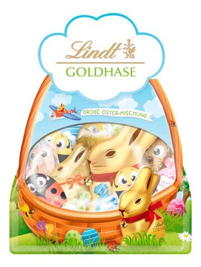 Lindt Шоколадный пасхальный набор Goldhase Grosse Oster Mischung 180 г (из Эстонии)