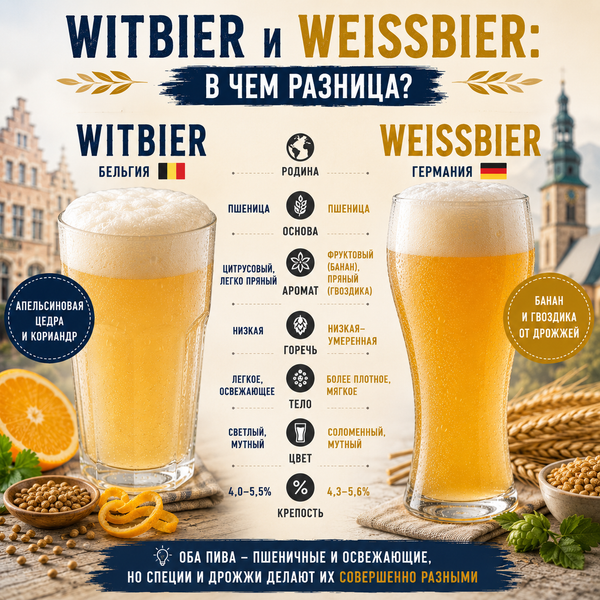Witbier и Weissbier: в чем разница?