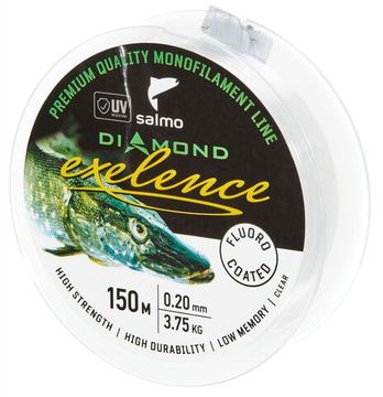 Леска монофильная Salmo Diamond EXELENCE FLUORO COATED Clear 150/020