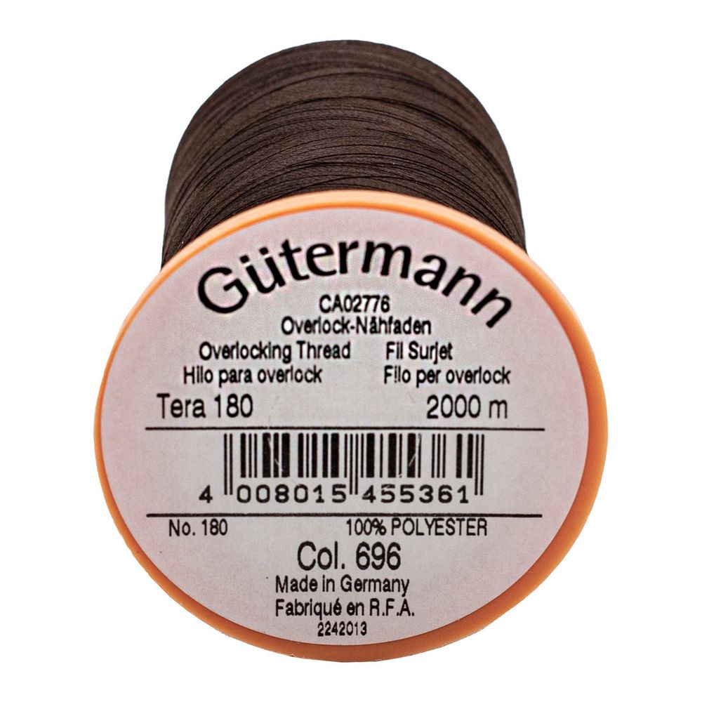 Нитка филаментная Gutermann Tera 180 (2000 метров), 1 кат. | 696 т.шоколад