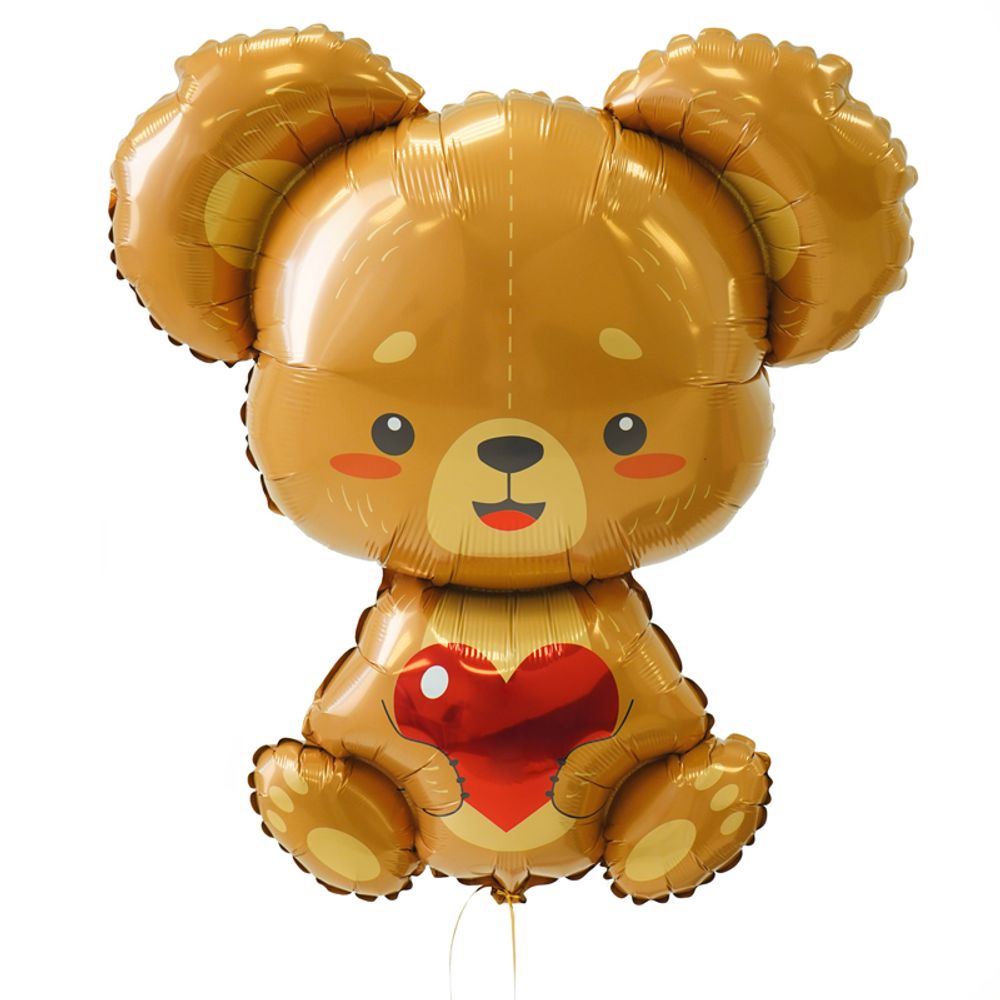 FM (33''/84 см) Фигура, Мишка с валентинкой / LOVE BEAR / 1 шт