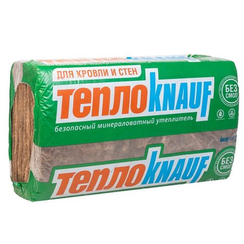 Утеплитель ТеплоКНАУФ для кровли и стен 15 кг/м³ (1230х610х50 мм) 16 шт