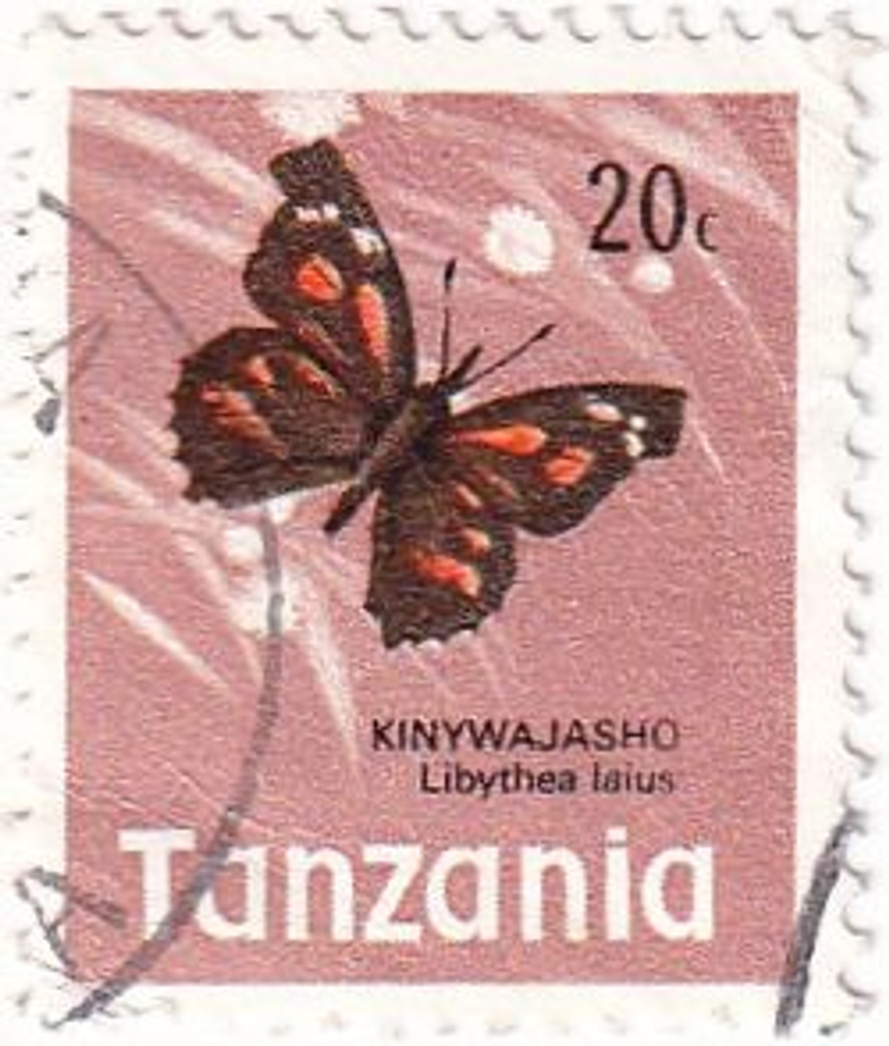 23 почтовых марки, Танзания, 1960-1970-е годы, Бабочки и рыбы