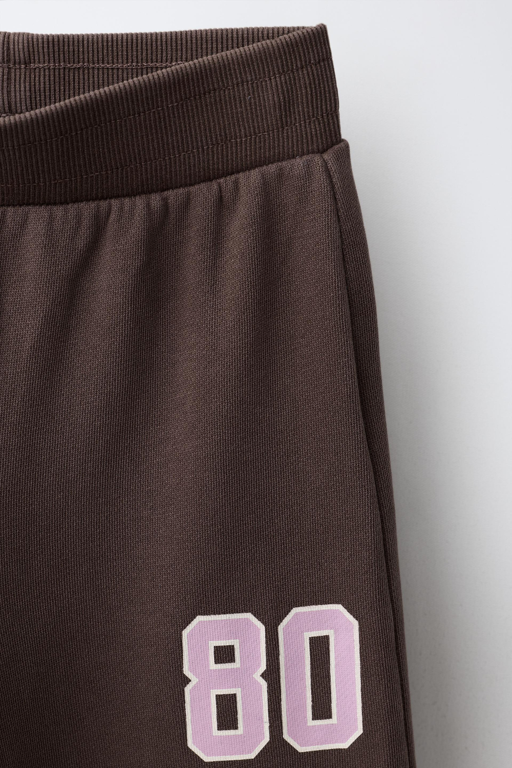 ZARA БРЮКИ WIDE LEG С ЭФФЕКТОМ ПОТЕРТОСТИ, КОРИЧНЕВЫЙ
