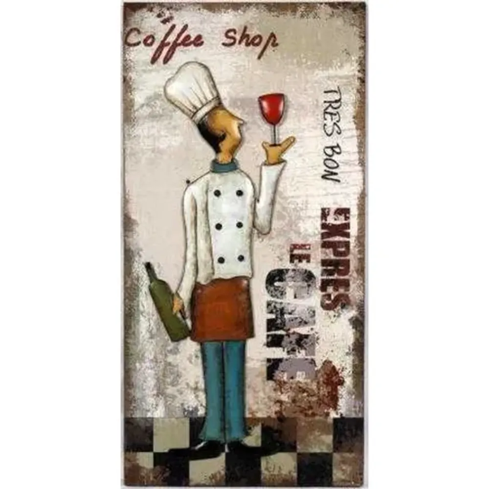 Картина "Coffee Shop" 70*35*4,5 см, P.L. Proff Cuisine