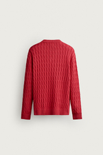 СВИТЕР С V-ОБРАЗНЫМ ВЫРЕЗОМ И КОСАМИ FRUIT OF THE LOOM™ — ZARA
