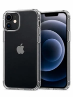 Чехол накладка iPhone 12 Mini 5.4" Gurdini Ultra Twin силикон 1 mm с защитой камеры прозрачный