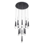 Citilux Вегас CL227161 LED Люстра каскадная Чёрная