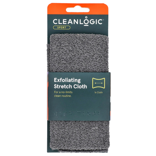 Cleanlogic, Sport, отшелушивающая эластичная салфетка, 1 шт.