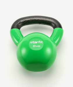 Гиря виниловая STARFIT DB-401, 8 кг, зеленый