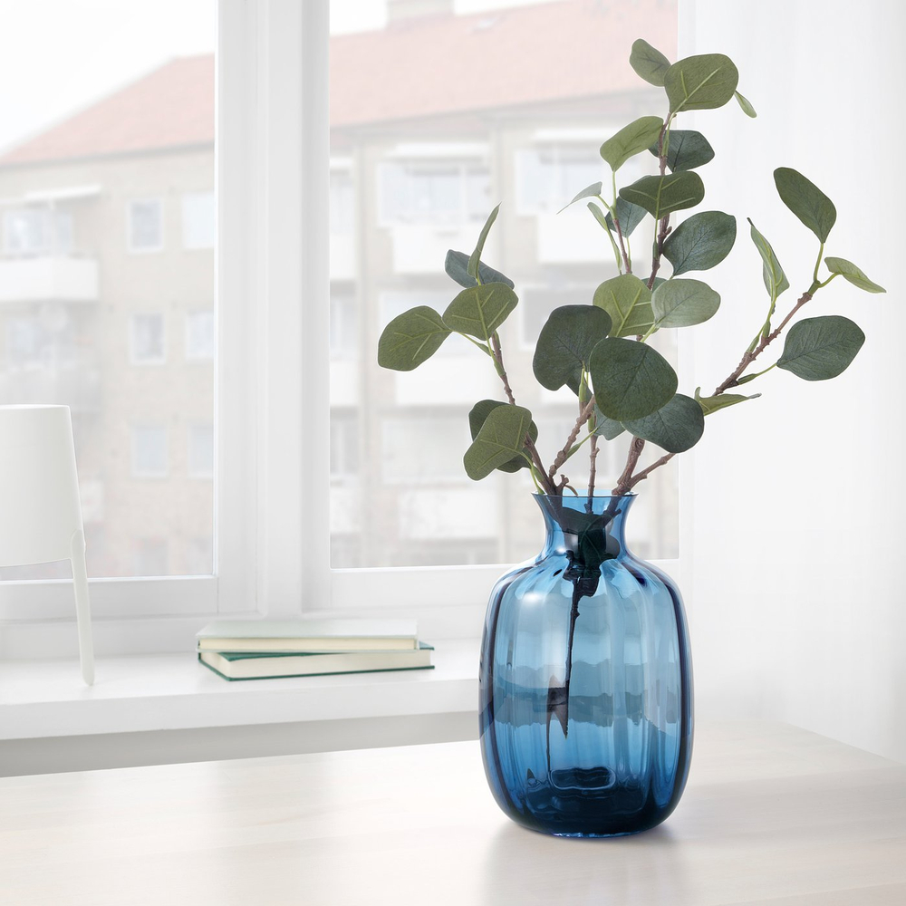 IKEA TONSÄTTA  (ИКЕА ТОНСЭТТА)  -  Ваза - синий 21 см