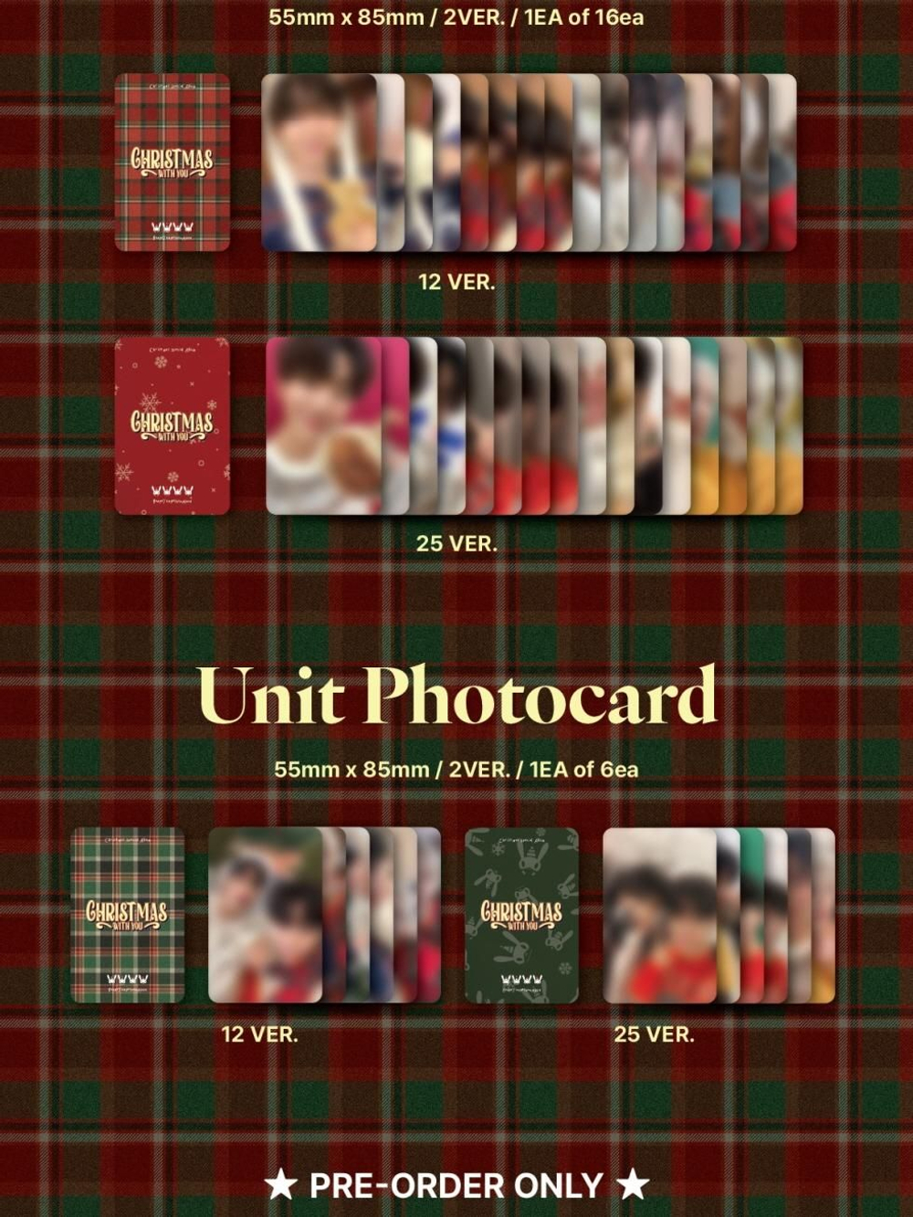 Альбом BANG YONGGUK & JUNG DAEHYUN & YOO YOUNGJAE & MOON JONGUP - CHRISTMAS WITH YOU CHRISTMAS SPECIAL Album RANDOM Version