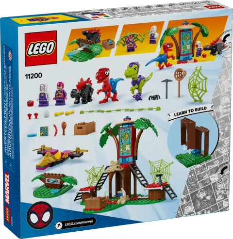 Конструктор LEGO Marvel 11200 Битва паука и Гобби-раптора в штаб-квартире Дома на дереве