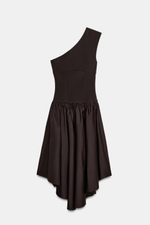 АCИММЕТРИЧНОЕ КОМБИНИРОВАННОЕ ПЛАТЬЕ — ZARA