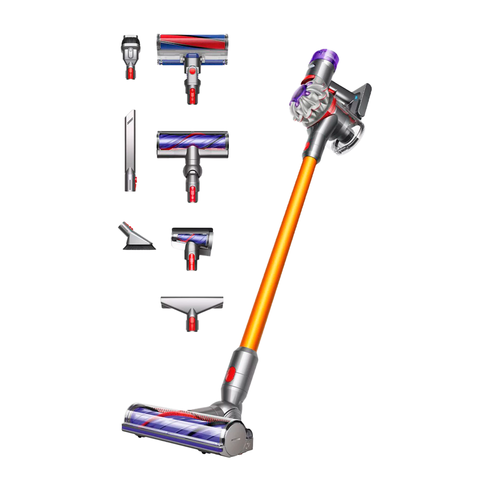 Беспроводной вертикальный пылесос Dyson V8 Absolute (SV25), Silver / Yellow (Серебристый/ Желтый)