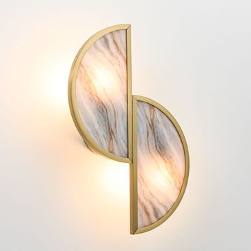 Настенный светильник 2*G9 5448/2W бронзовый/серый с прожилками Toscana Odeon Light Exclusive