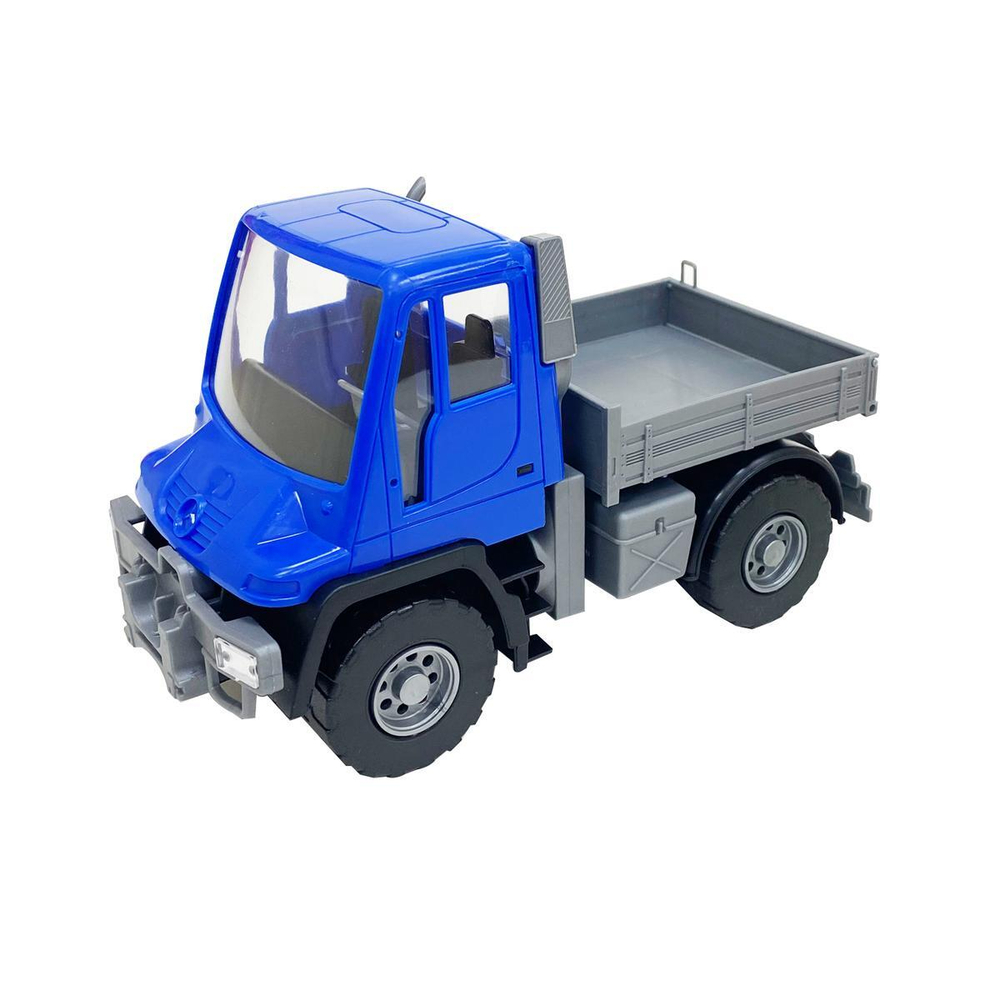 Самосвал бортовой "Мерседес. Unimog U 500. Люкс" 17,5см. синий (Лена)