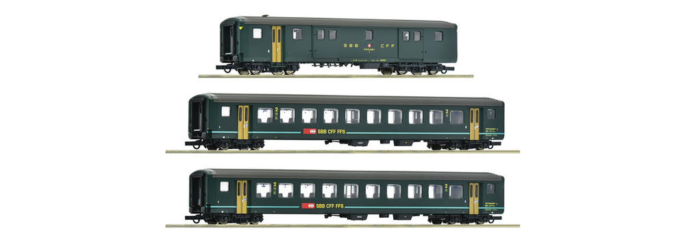 Набор из 3-х вагонов "IR 1617", SBB , IV эпоха