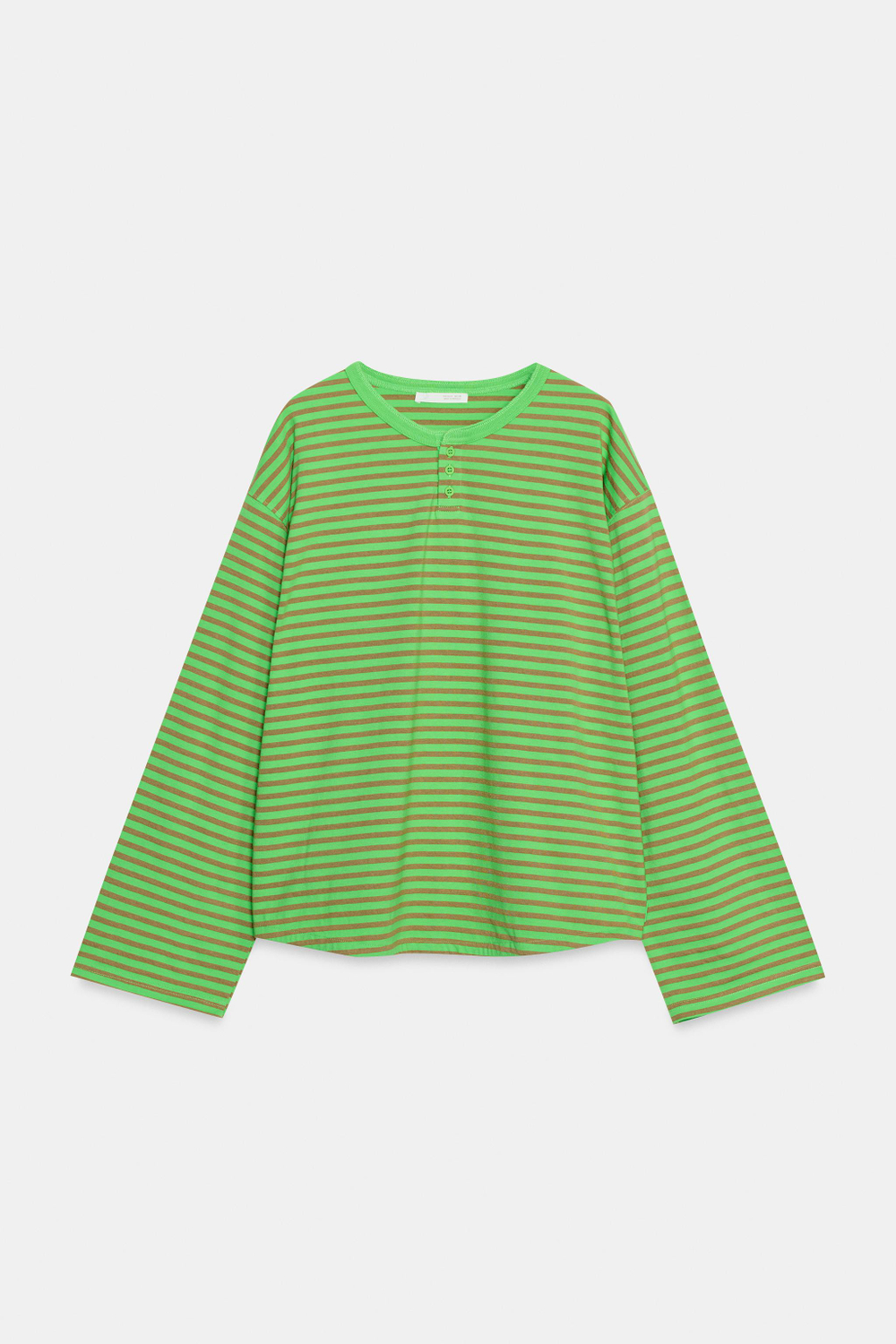 ФУТБОЛКА В ПОЛОСКУ С ДЛИННЫМИ РУКАВАМИ — ZARA