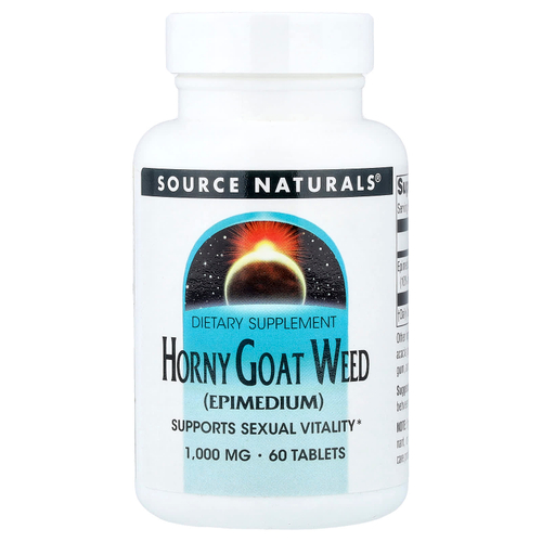 Source Naturals, экстракт горянки, 1000 мг, 60 таблеток