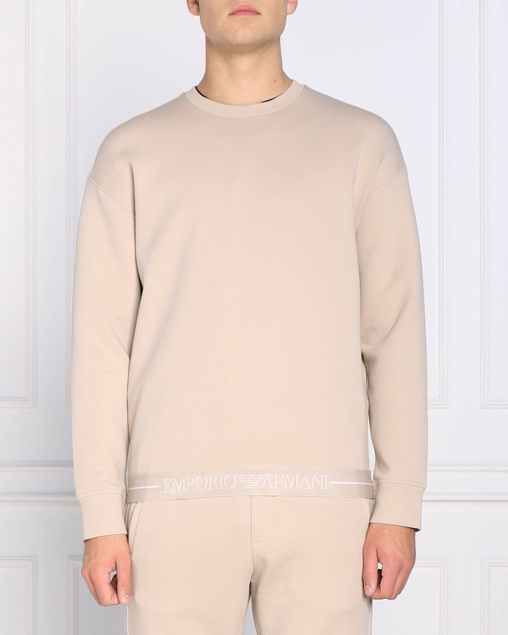 Худи Emporio Armani - бежевый(6L1MM4 1JHSZ)