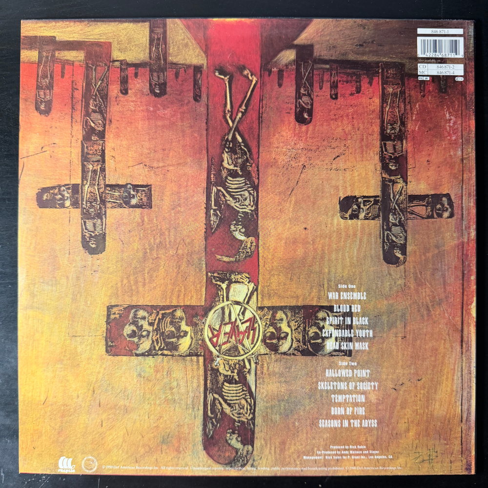 Slayer – Seasons In The Abyss (Европа 1991г.) Т