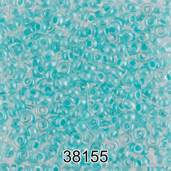 Бисер Preciosa 10/0 (2.3 мм), 500 г, 38155 (Ф050) св.бирюзовый