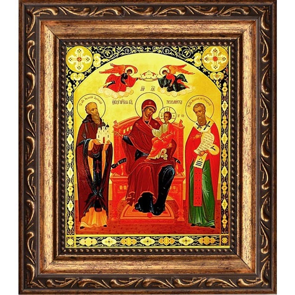 Экономисса (Домостроительница). Икона Божьей матери на холсте.