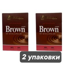 Горячий шоколад Vietnamcacao Brown растворимый 15 саше, 2 шт