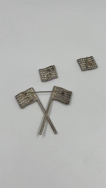 Комплект из броши и серёг Bauer